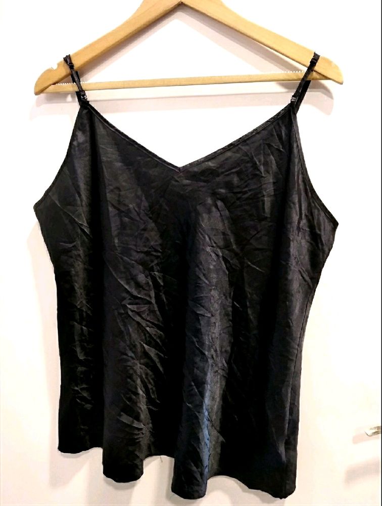 Beautiful Black Satin Top