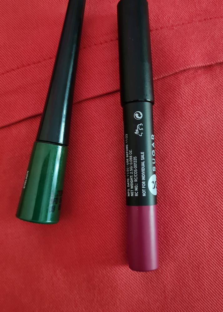 COMBO - Sugar Lipstick And Zudio Eyeliner