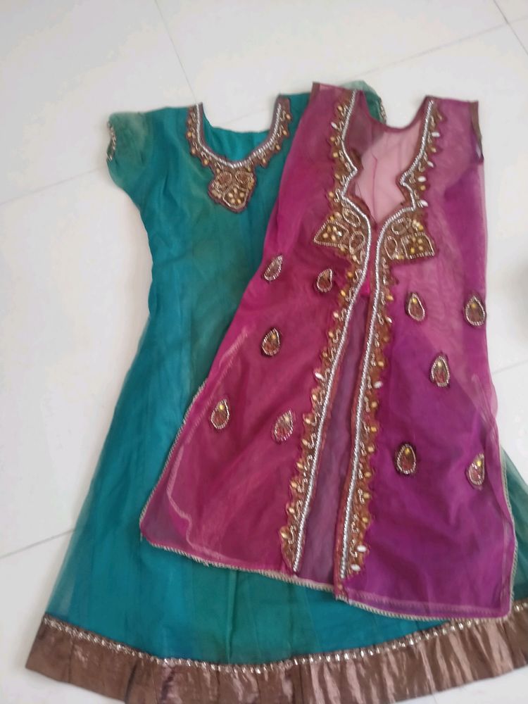 Anarkali Dress With Dupatta