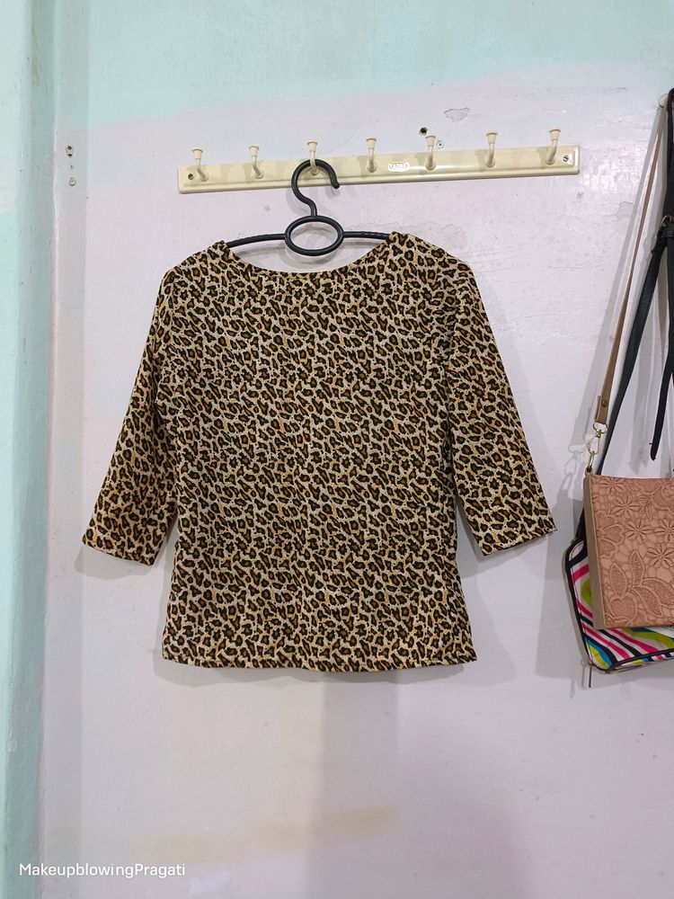 Leopard Print Top