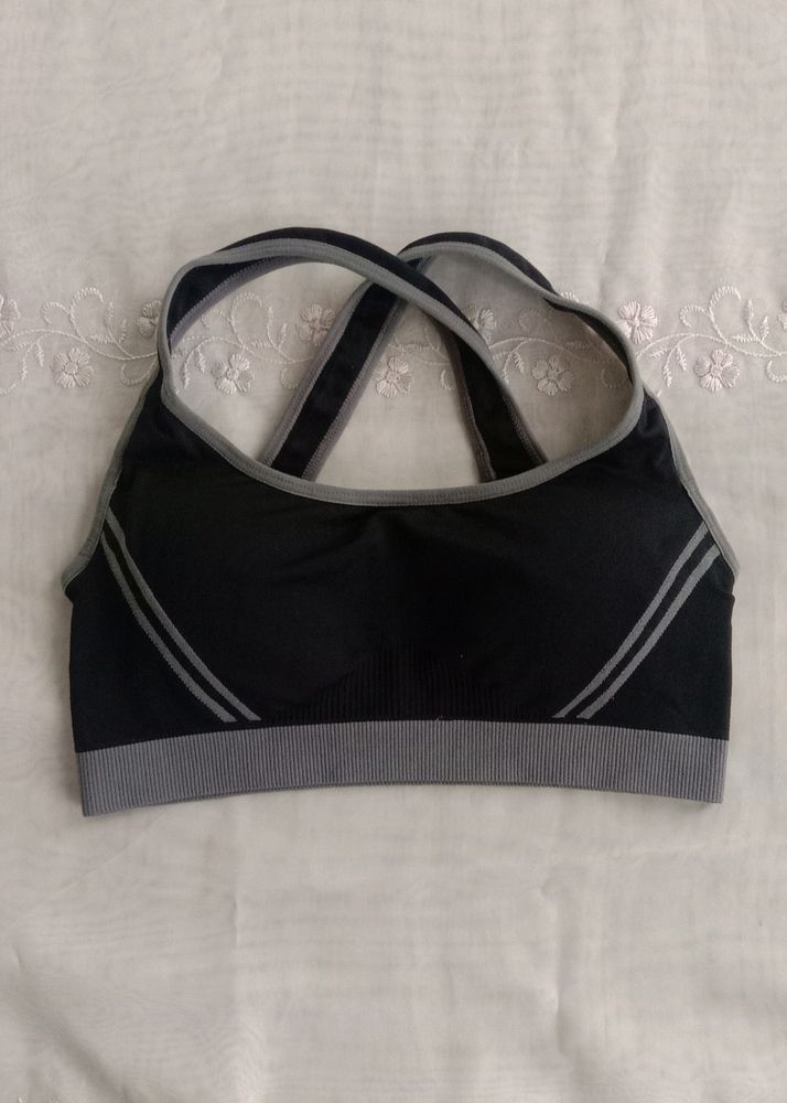 Grey black active wear