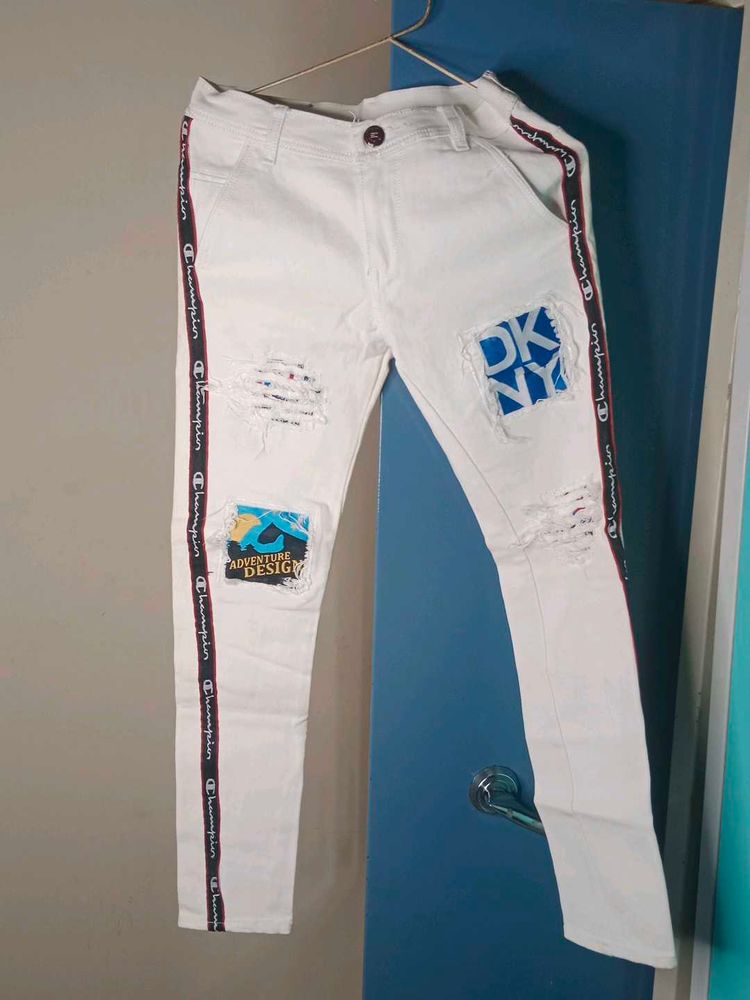 White Mens Pants