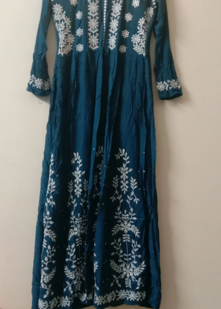 Blue Long Kurta For Women