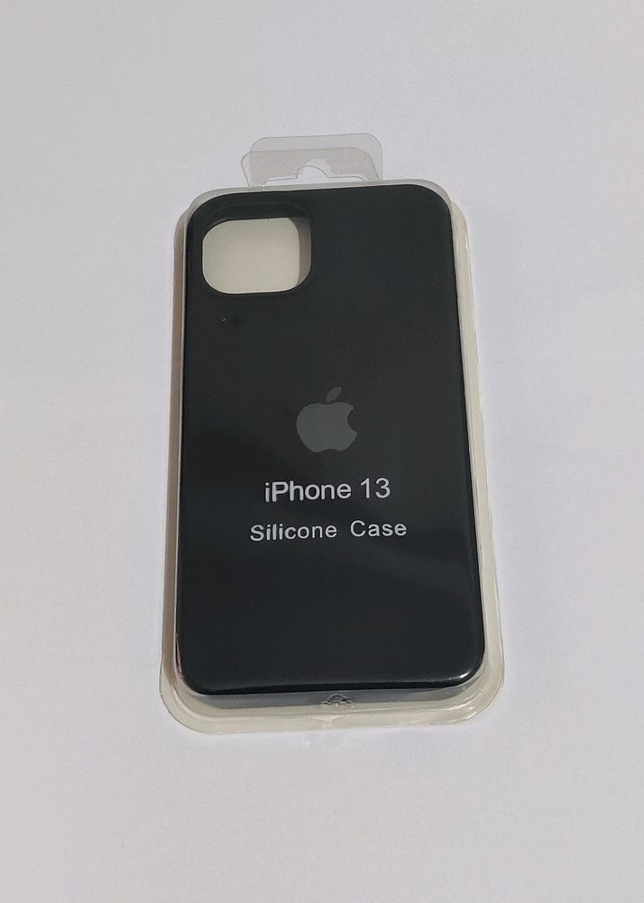 iPhone 13 Back Cover Silicone Phone Case Black