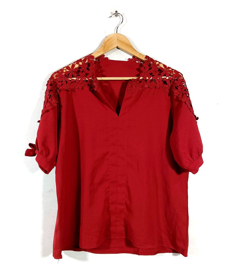 Red Lace Top (Women)