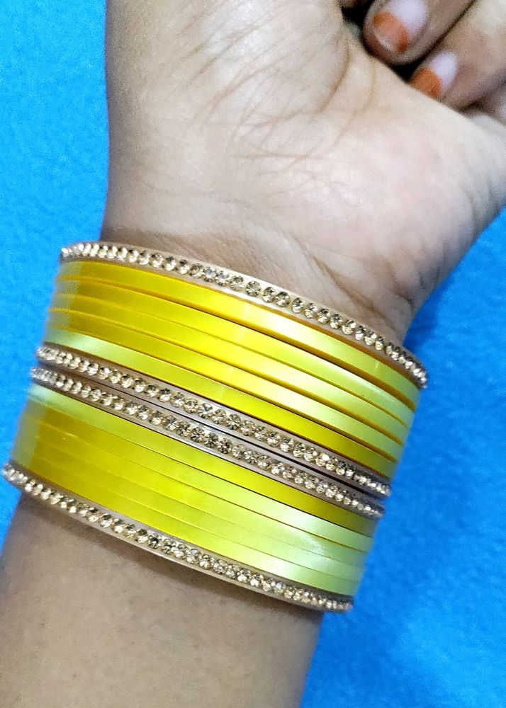 Yellow And Golden Bangles