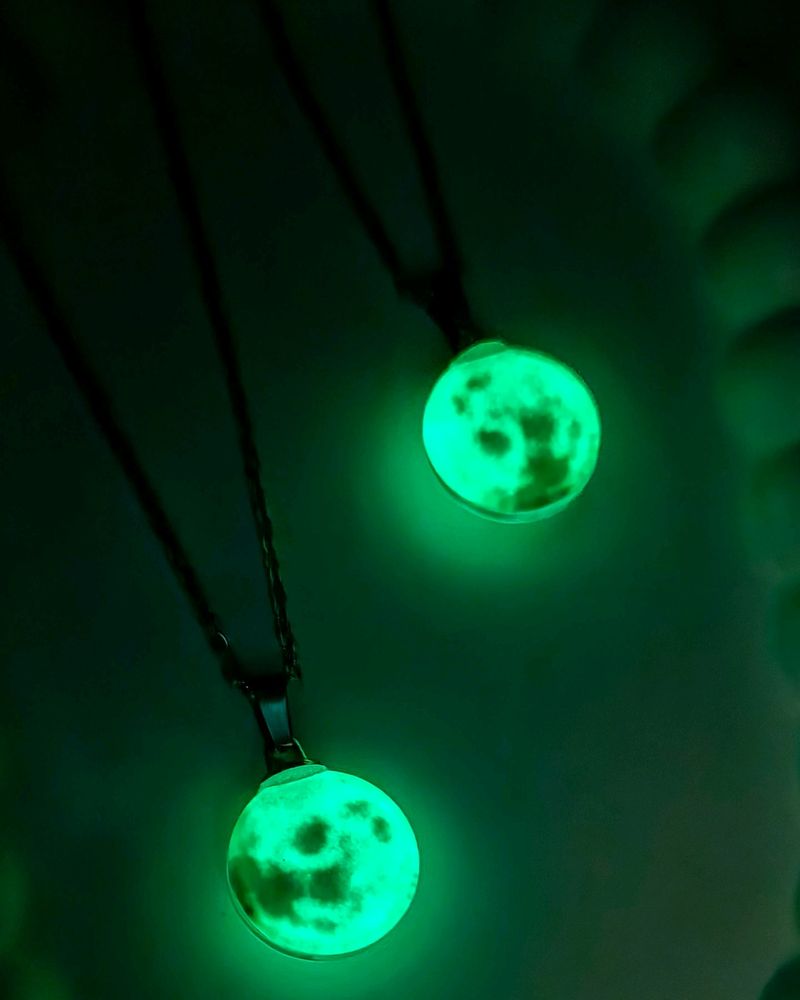 Moon Glow In The Dark Necklace