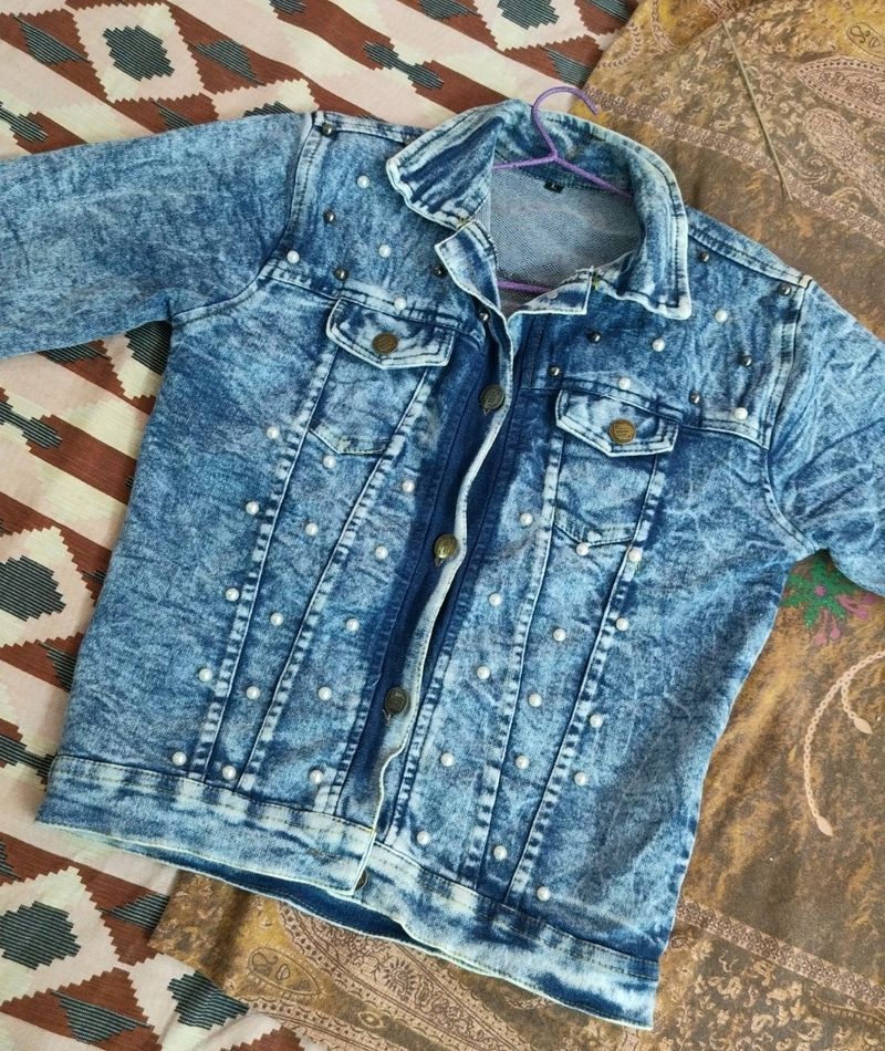 Denim Pearl Jacket ✨💙