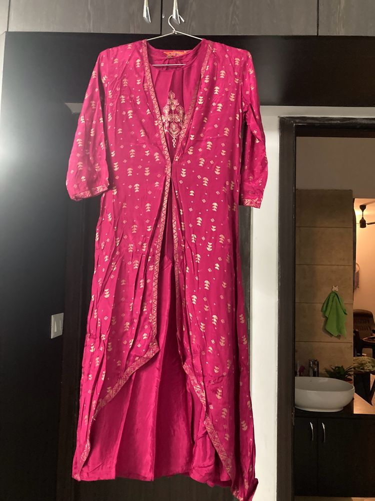 Magenta Layered Kurta