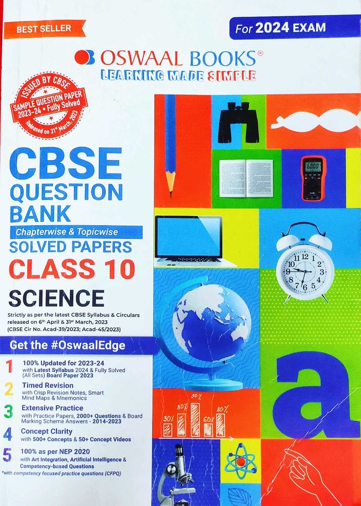 Oswaal Books Question Bank Science Class 10 CBSE