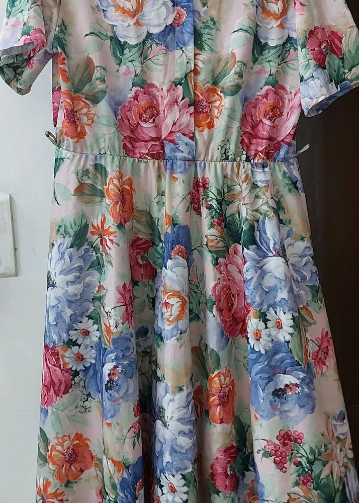 New Brand Beautiful  Floral Frock 44 Size