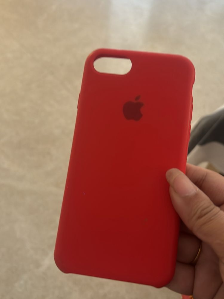 Red Silicon Original Phone Case iPhone 7 Or 8