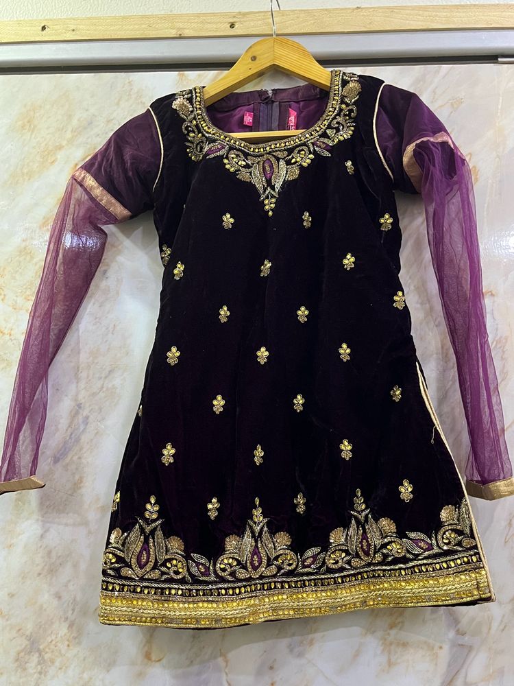 Garara With Long Kurti And Duppata