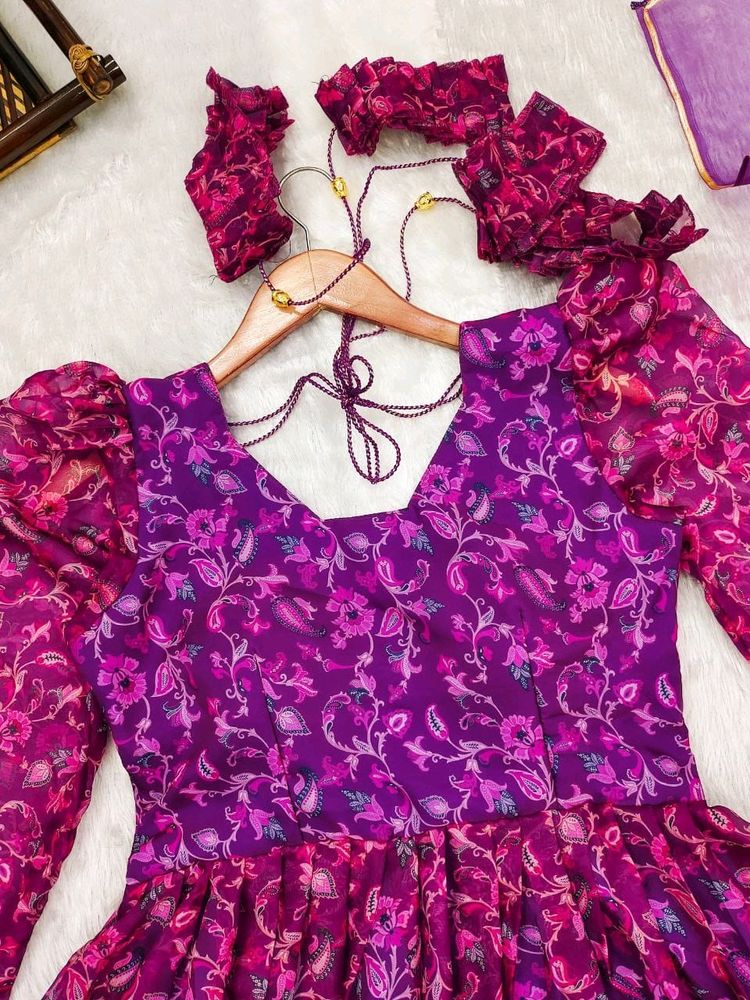 AC 258 Purple Organza Dress