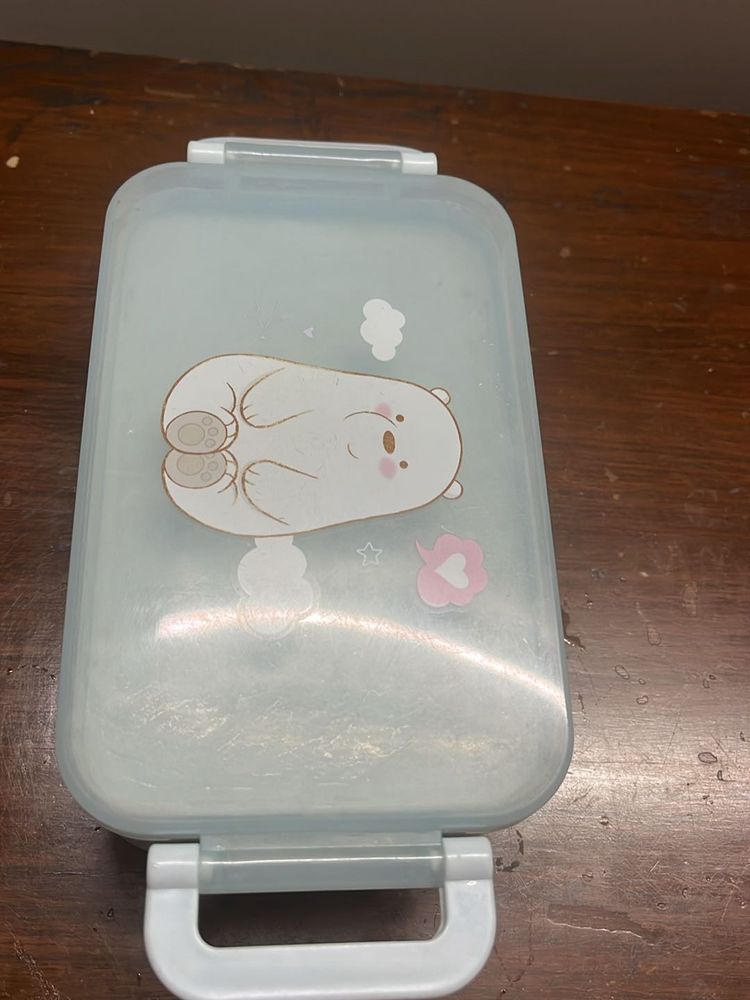 New Miniso Beautiful Lunch Box 2 Compartments