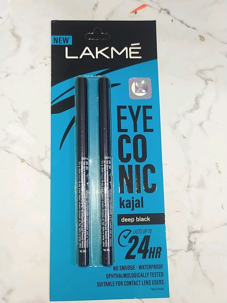 Lakme Two In One Kajal Deep Black