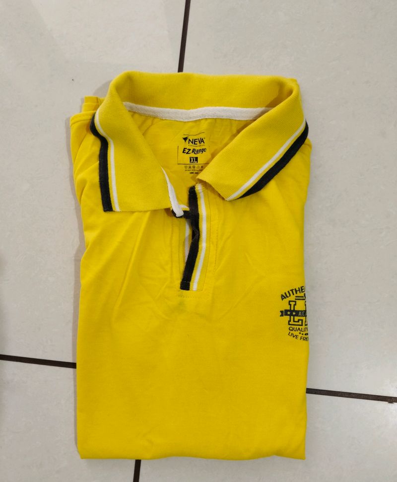 Brand New Men's Yellow Ti-shirt