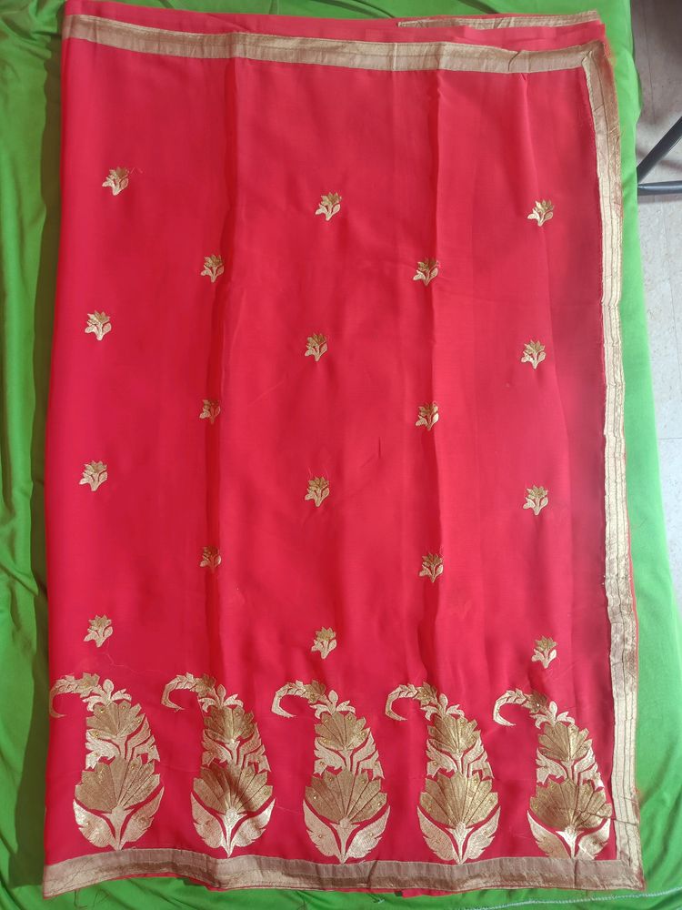 Women Party Wear Embroidery Saree