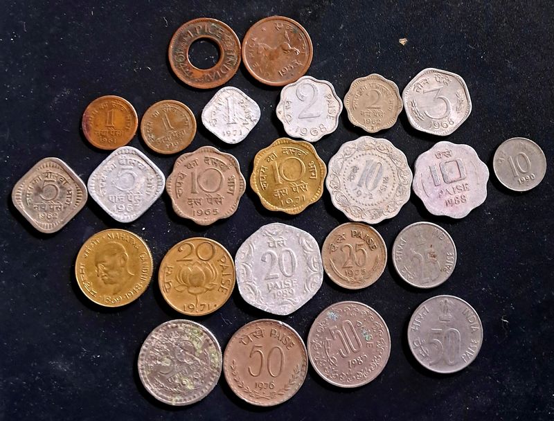 24UniqueIndianCoins