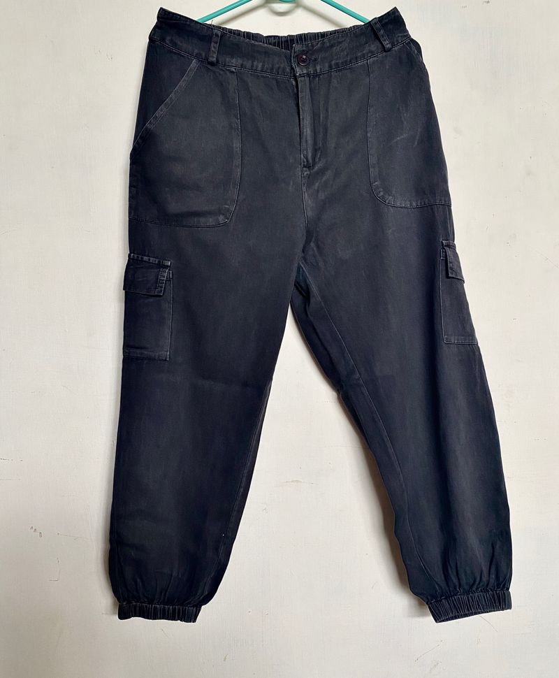 High Rise Cargo Trousers