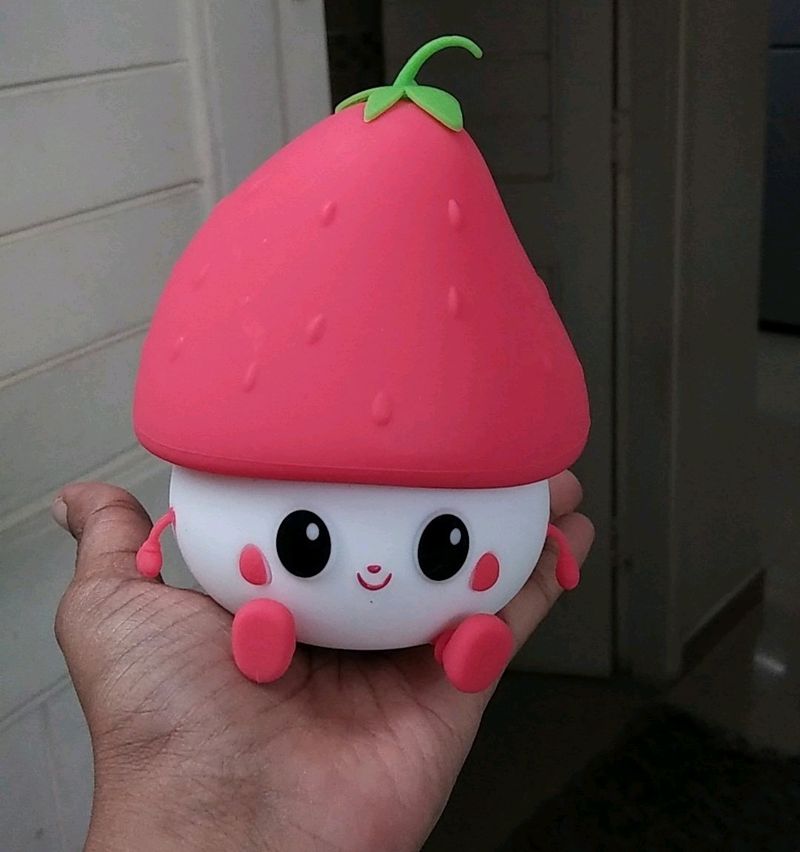 Kawaii Strawberry Mini Night Light - RED