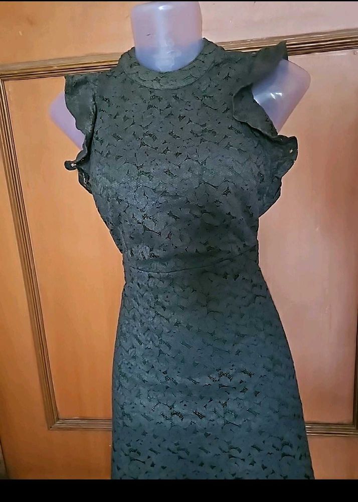 20 Dresses Green Lace Dress