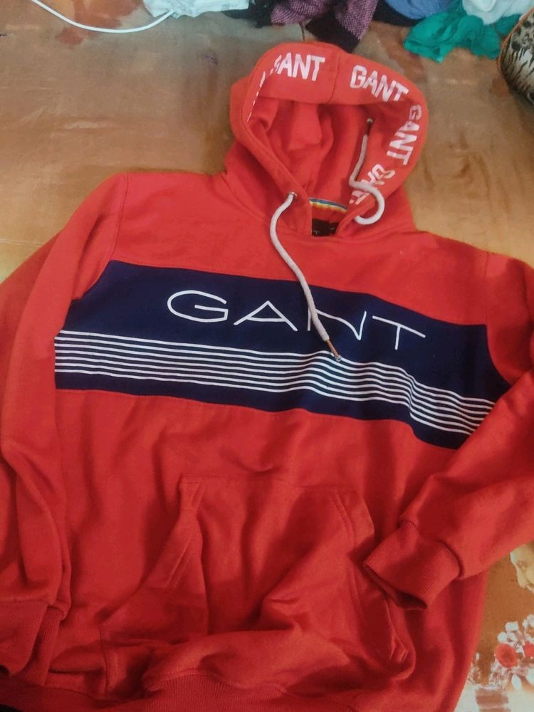 Red Gant Hoodie For Both Men And Women