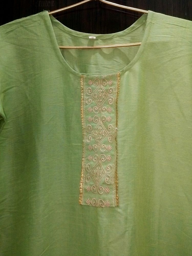 Lime Green Colour Kurti