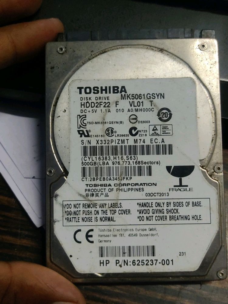 Toshiba 500gb