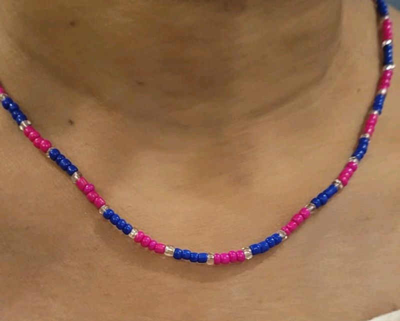 Handmade 2 Colored Long Necklace