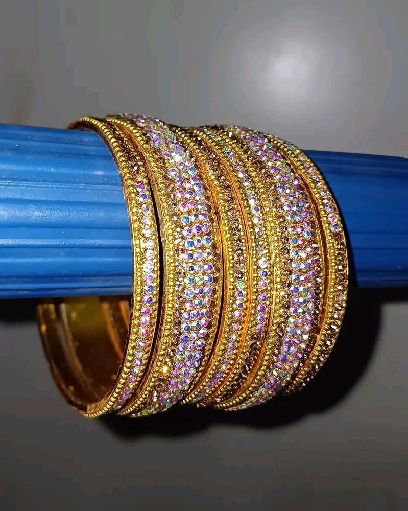 Metal Multicolor Bangles/Kada