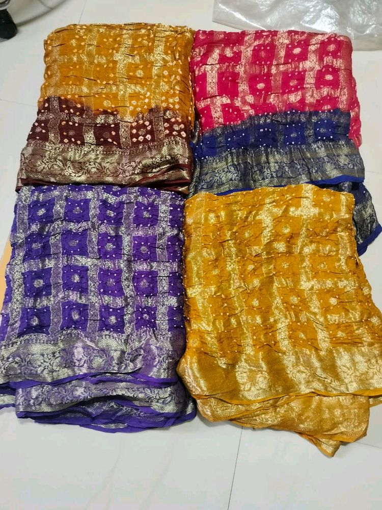 Wholesale Sarees Bandani Material