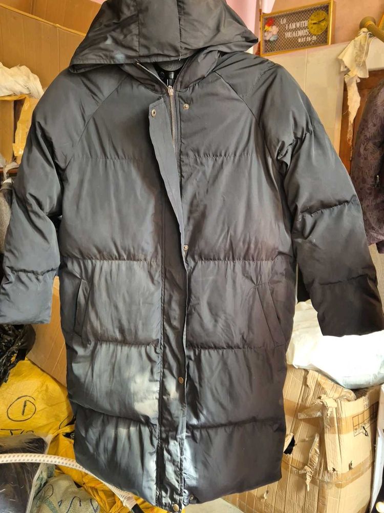 Black Long Puffer Jacket