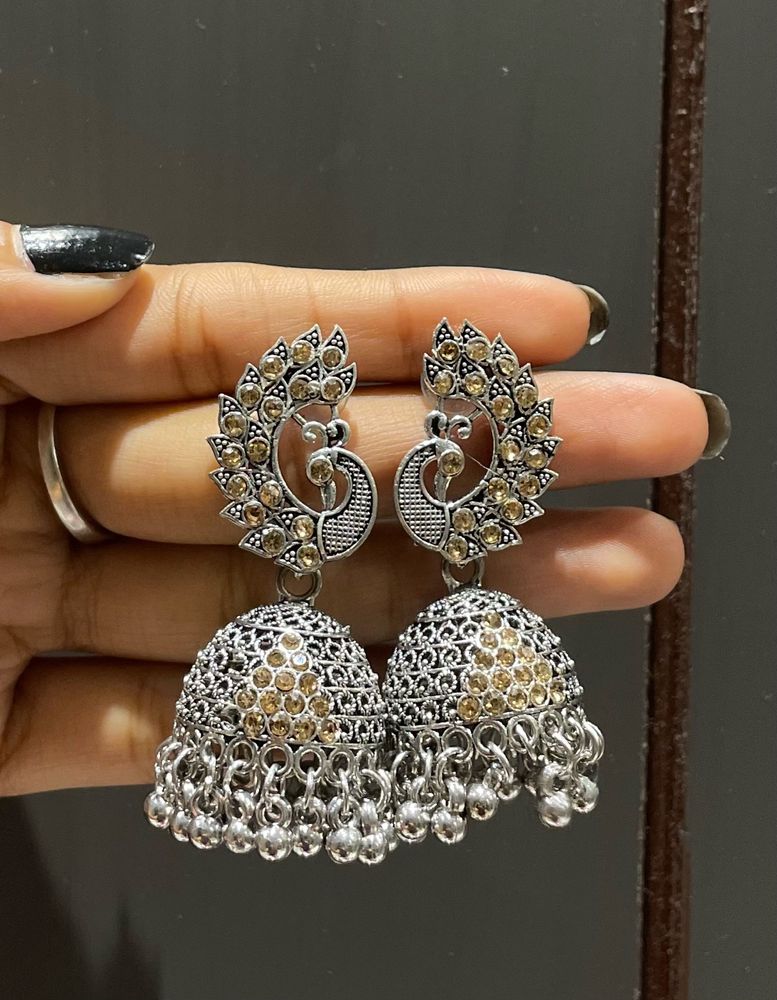 Peacock Jhumkas