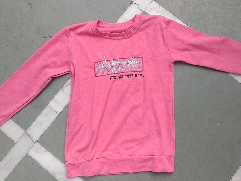 Full Sleeves Of Pink Tshirt