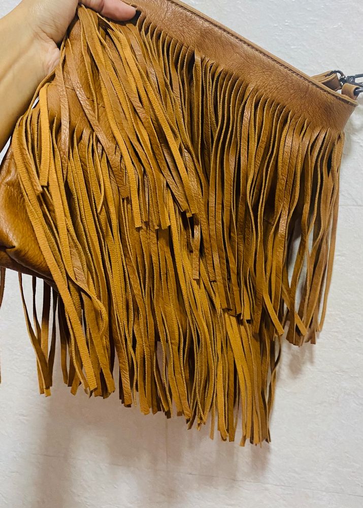 Camel Fringe BRAND NEW Sling Bag