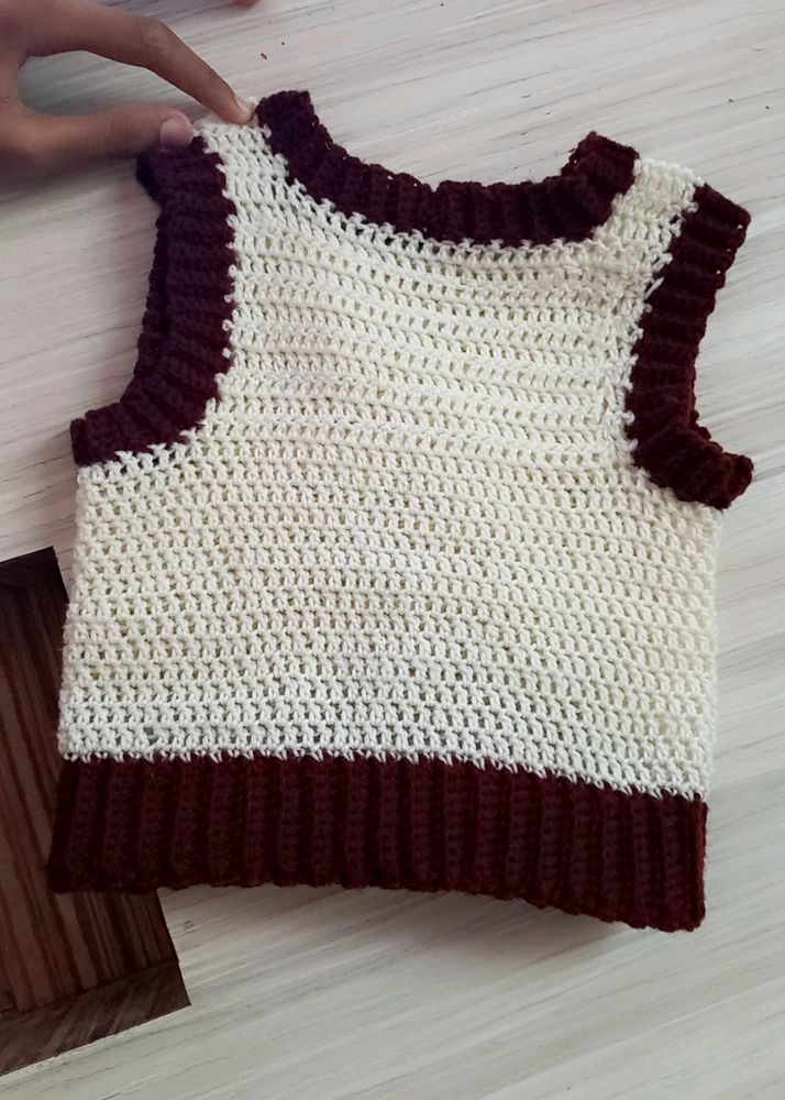 A Hand Crocheted Sweater Top