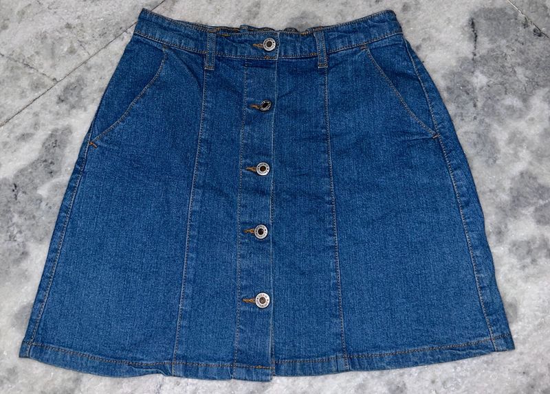 Blue Denim Skirt