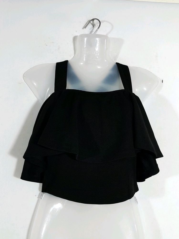 Black Crop Top ( Women's)