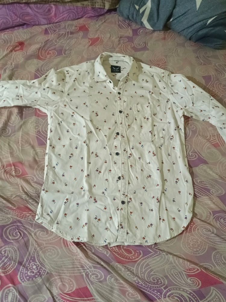 White PRINTED SHIRT FOR BOYS 15 YEAR OLD