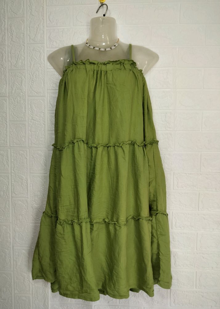 Plus Size Limen Green  Dress