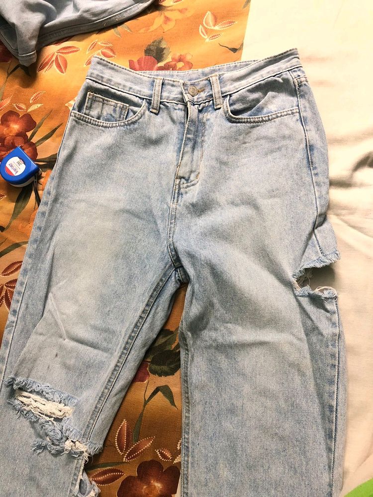 high waist  denim