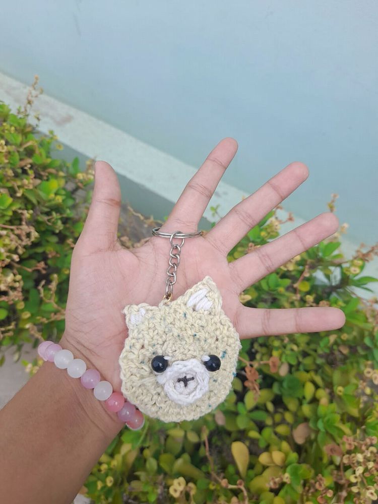 Bear Chochet Keychain