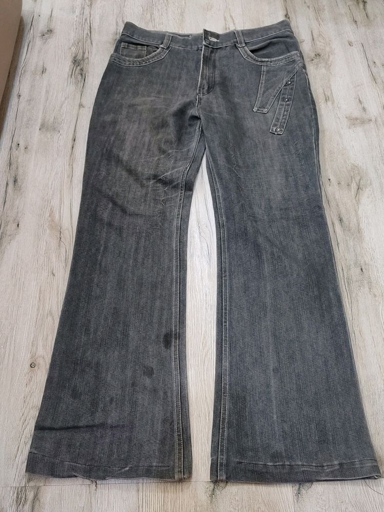 Y2k Shark Bootcut Jeans Waist 34