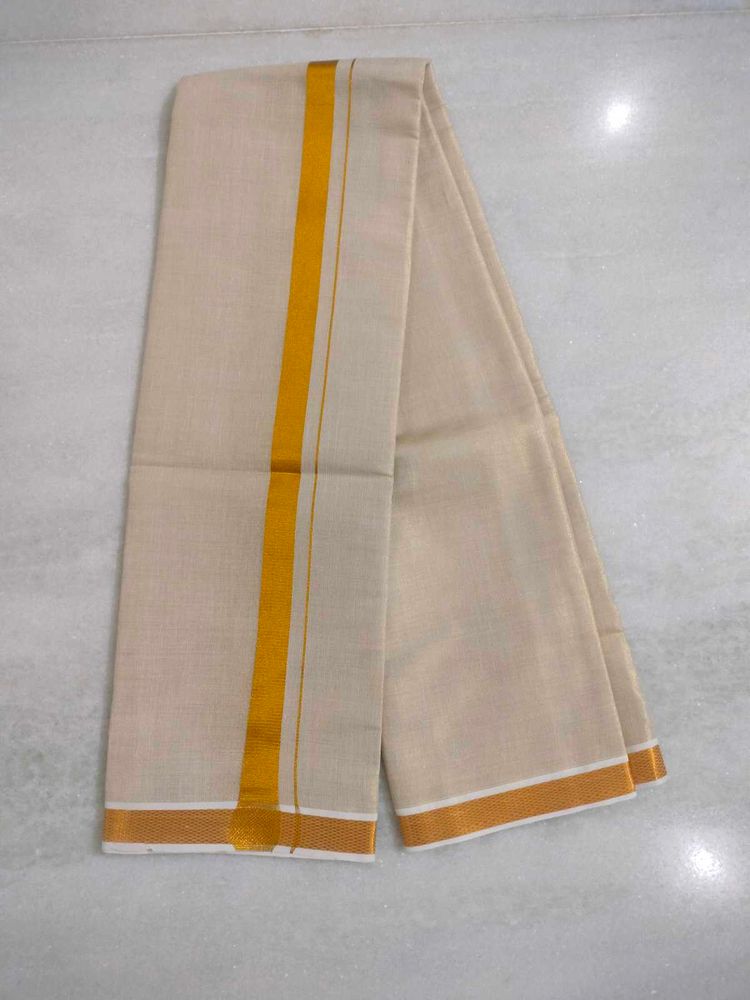 Gold Tissue Dhoti