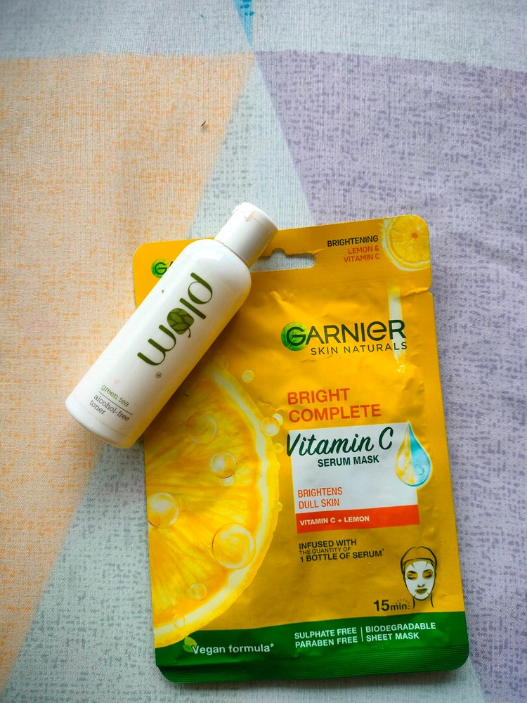 FREE TONER!! With Garnier Face Pack:)