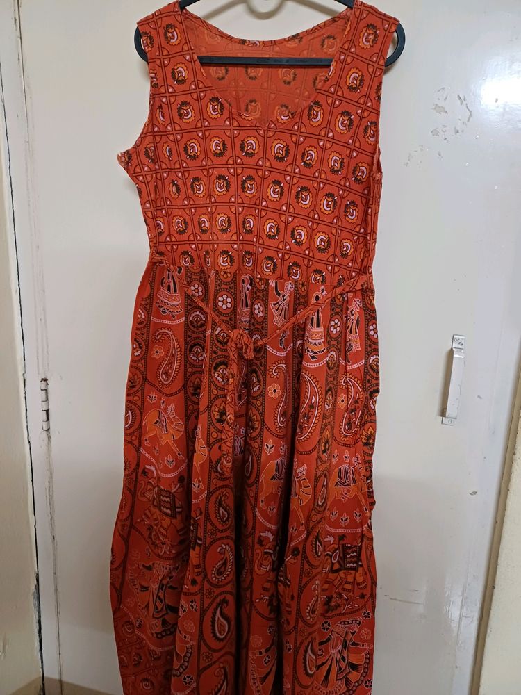 Traditional Printed Cotton Dress