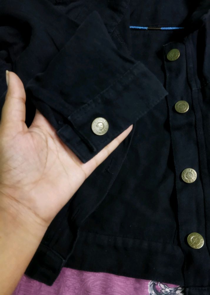 Black Colour Jacket For Girls