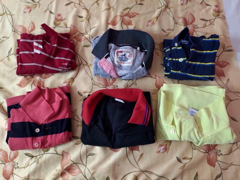 Set Of 7 Branded Polo Tshirts XL 44 Regular Fit