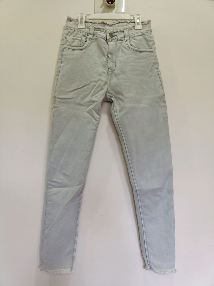 Denim Skinny Grey Jeans